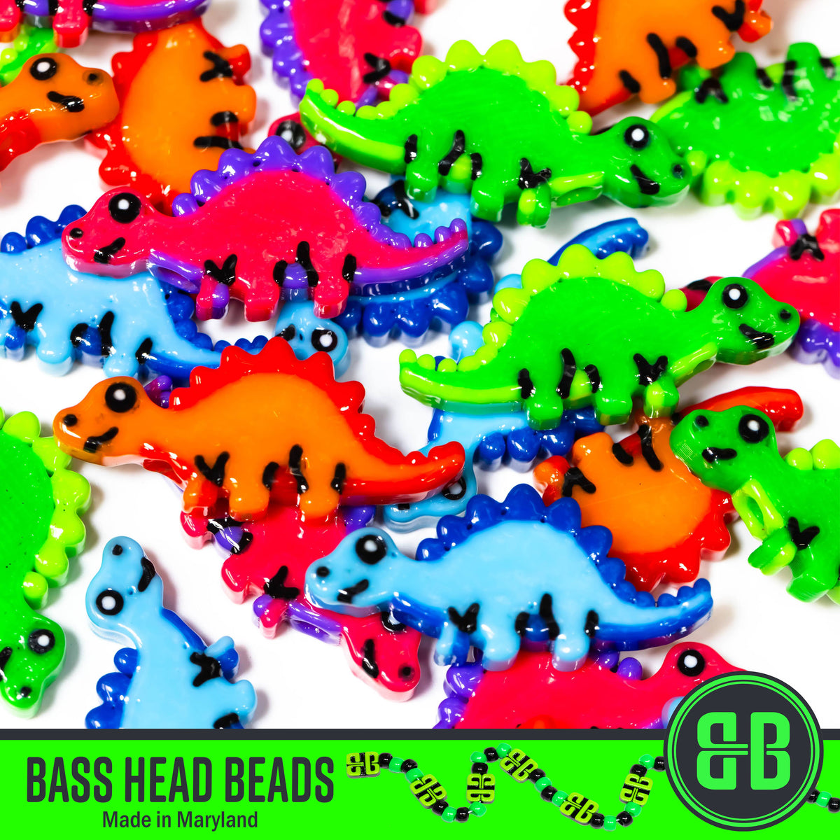 Stegosaurus Beads