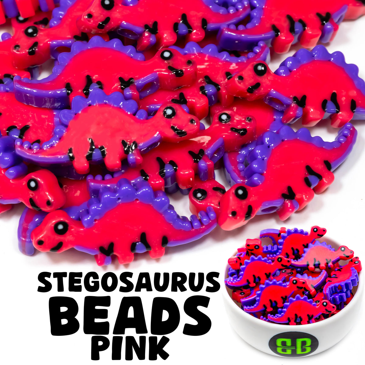 Stegosaurus Beads