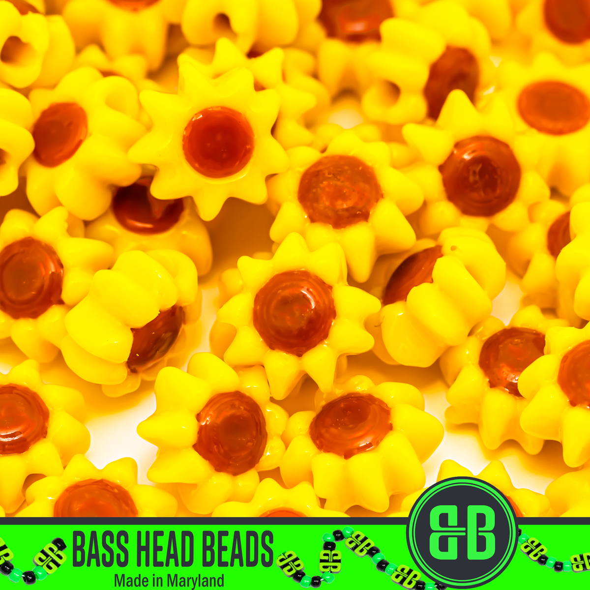 Mini Sunflower Charity Beads