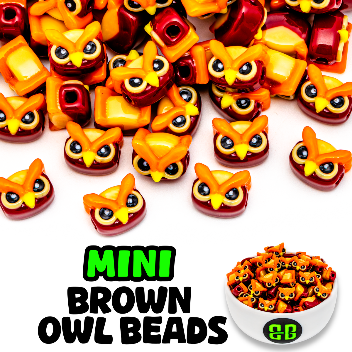 Mini Owl Beads