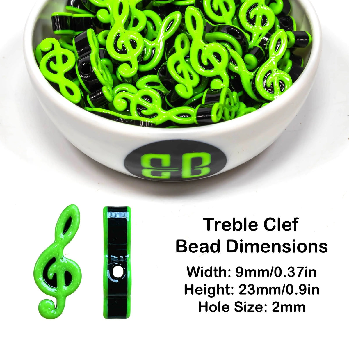 Treble Clef Beads