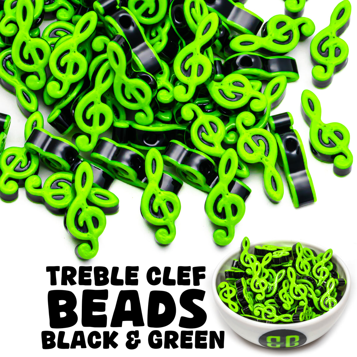 Treble Clef Beads