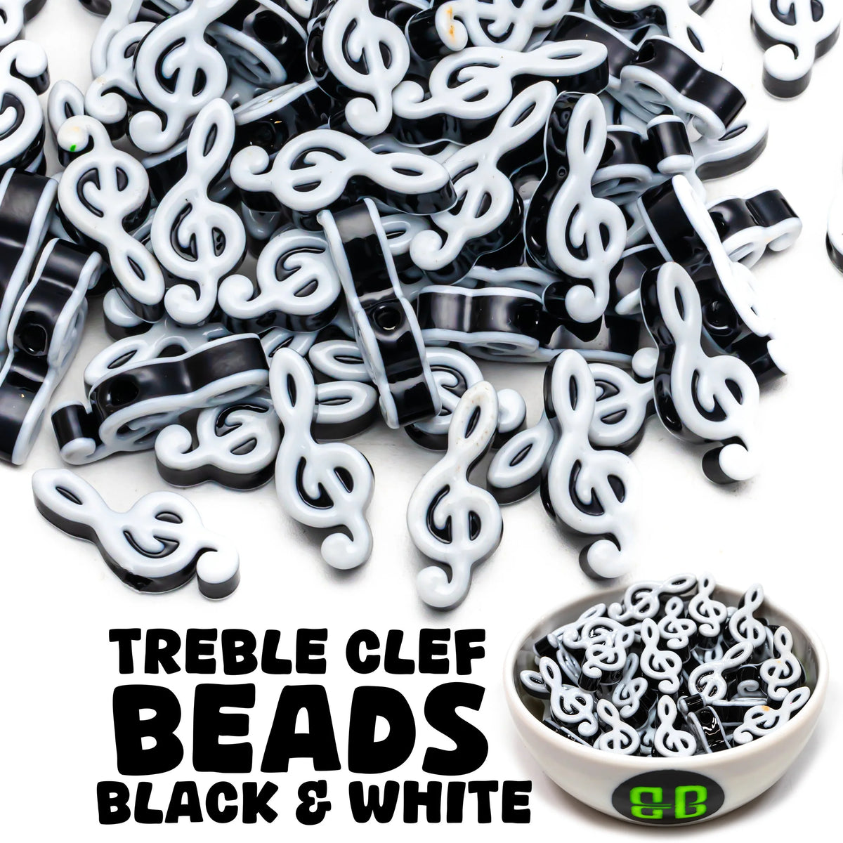 Treble Clef Beads