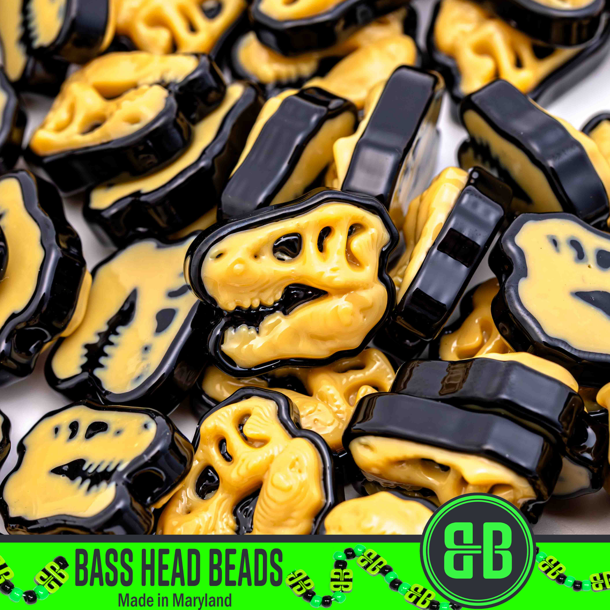 T Rex Skull Beads