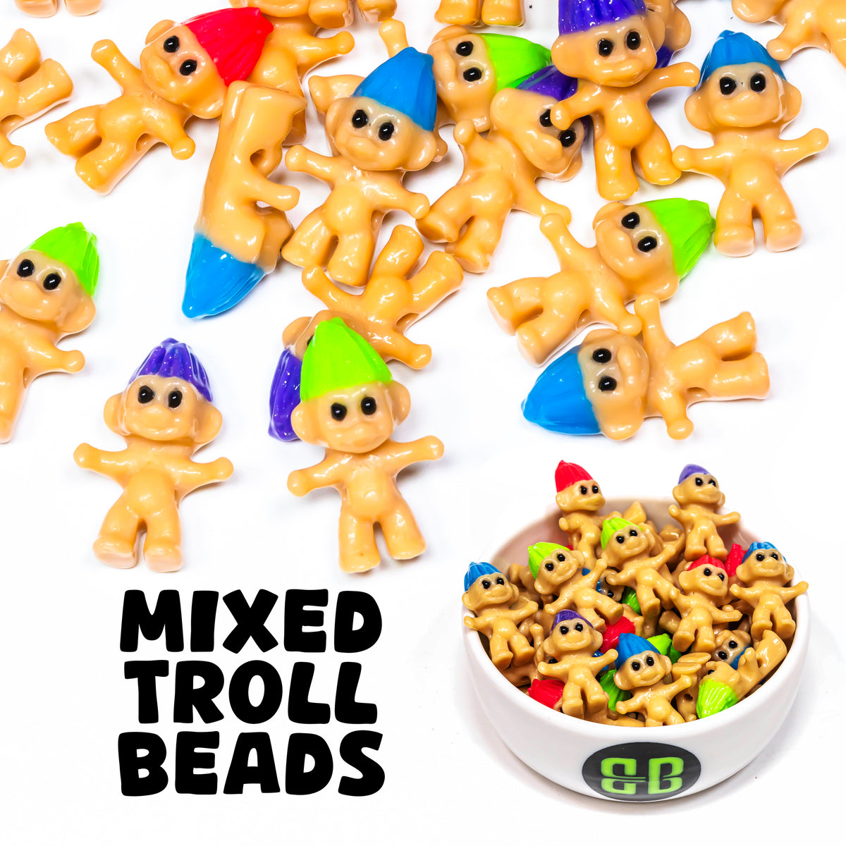 Troll Doll Inspired Beads