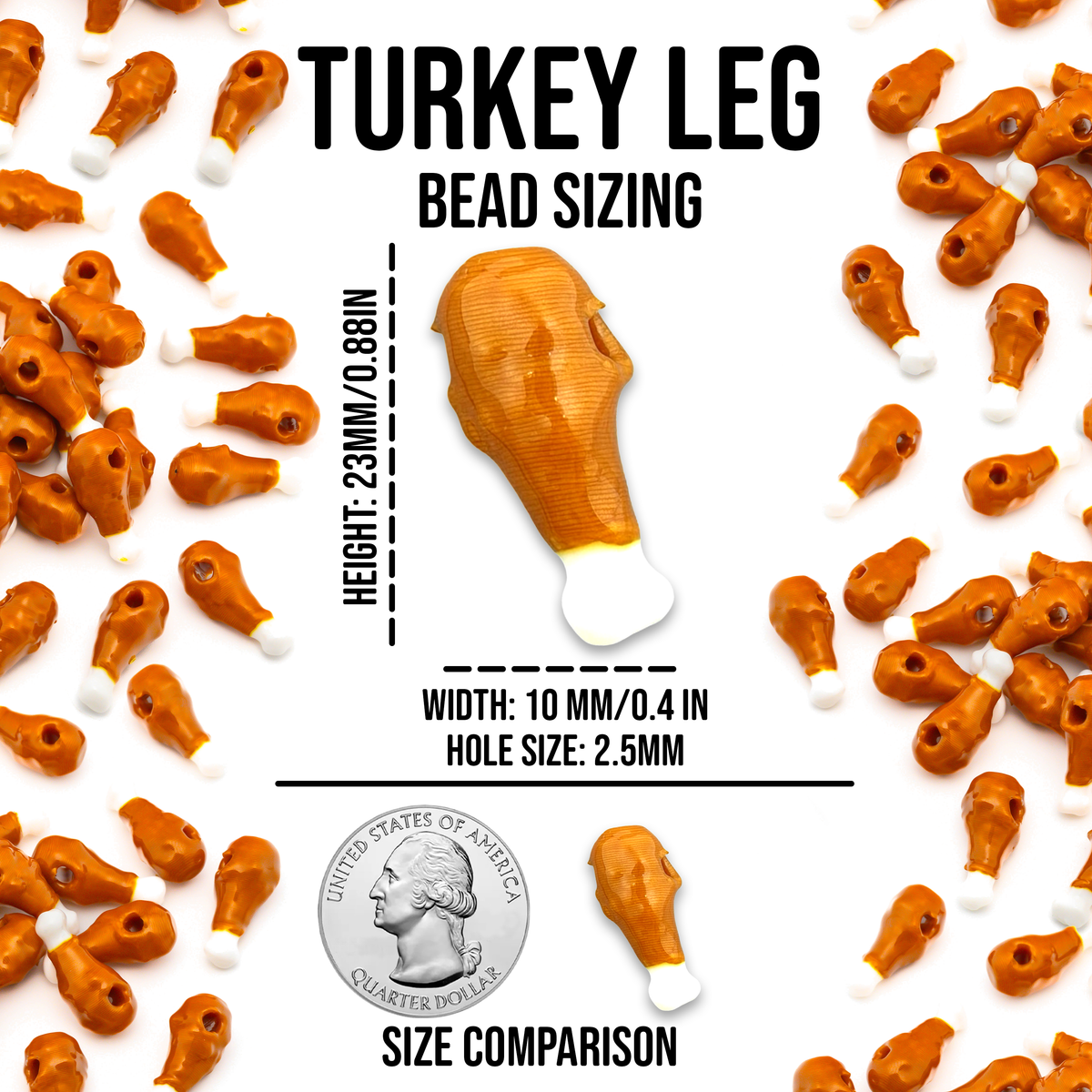 Turkey Leg Beads
