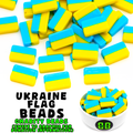 Ukrainian Flag Charity Beads