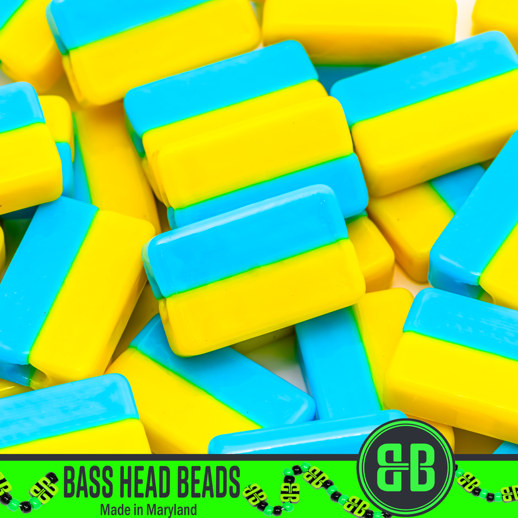 Ukrainian Flag Charity Beads