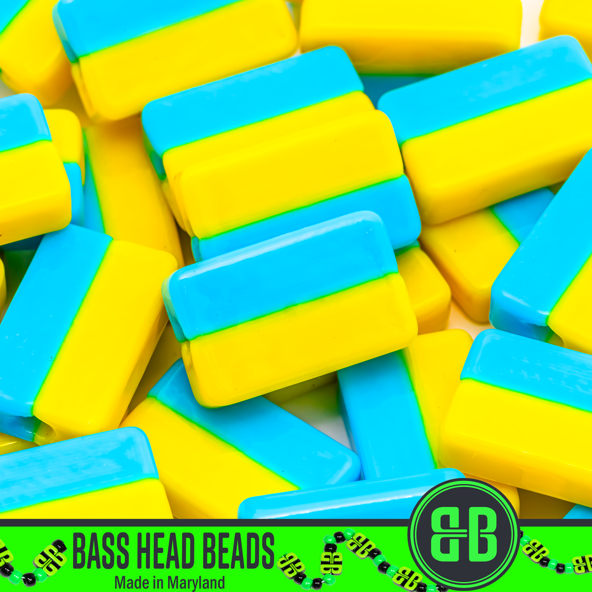 Ukrainian Flag Charity Beads