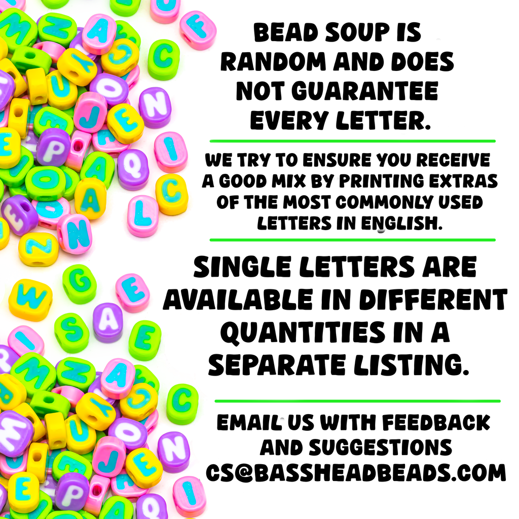 Pastel Alphabet Bead Soup