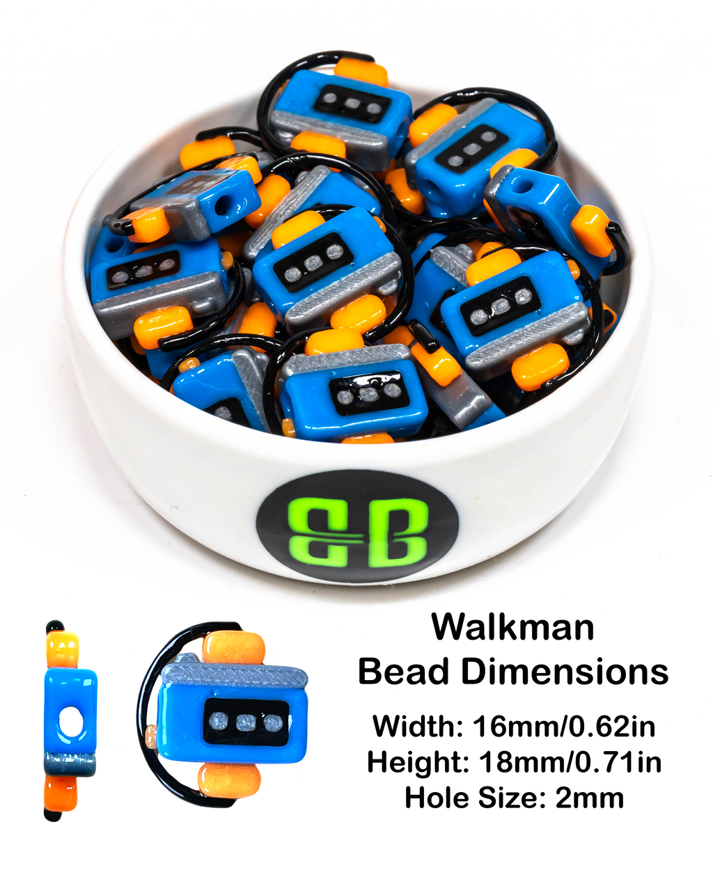 Walkman Inspired Beads